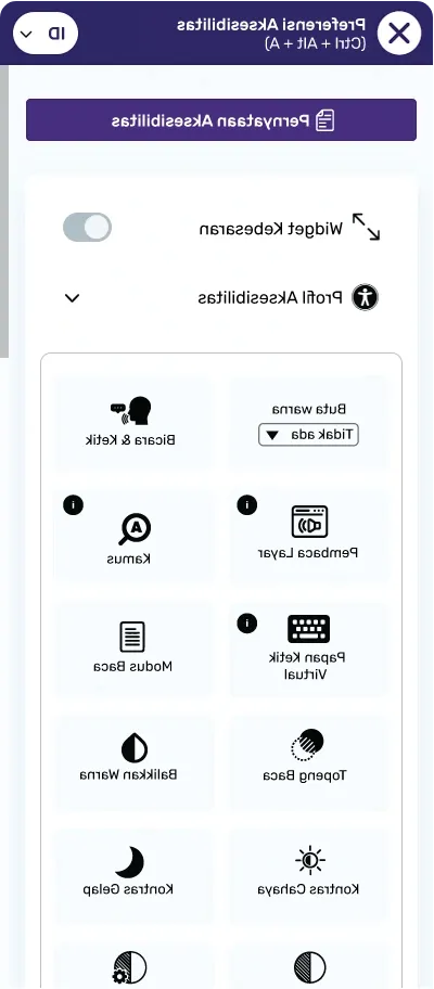 indonesian website accessibility widget